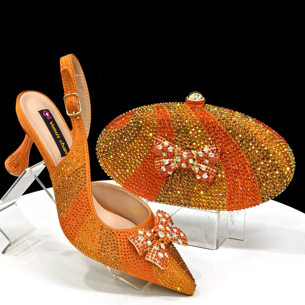 Italian Shoes And Bag Sets For Evening Party Ho1-1