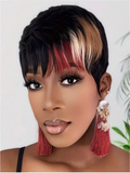 Luxury 26 Inch Kinky Straight Headband Human Hair Wig | Glueless Machine Made Natural Look Wig