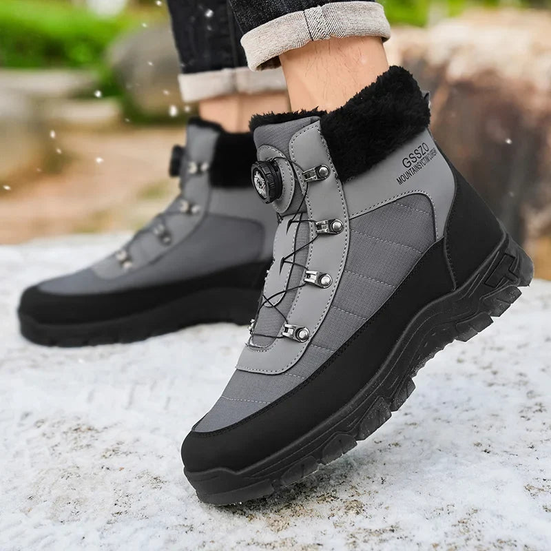 Mens Winter Snow Boots – Warm Durable Outdoor Shoes