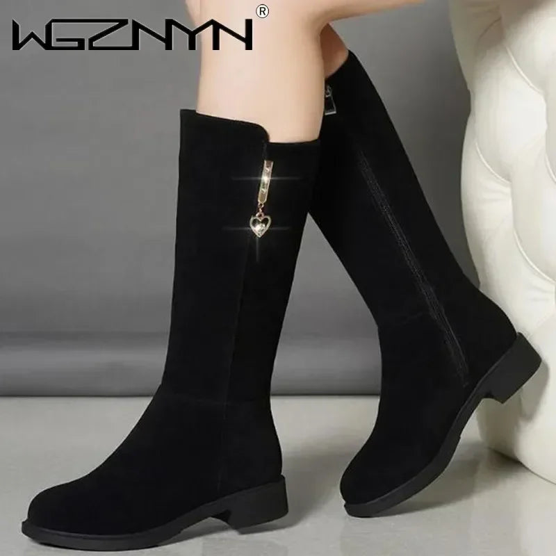 Thigh High Warm Snow Plush Snow Boots