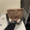 Stylish Hobo Solid Color Satchel | Luxury Designer Chest Bag & Women's PU Leather Waist Bags (Wide Strap Fashion Fanny Shoulder Pack)