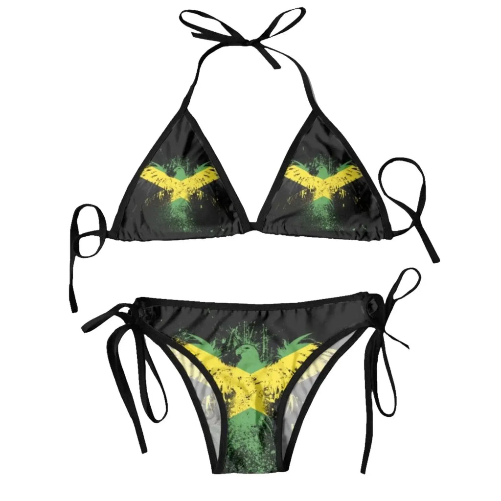 Premium Jamaican Flag Two-Piece Swimsuit