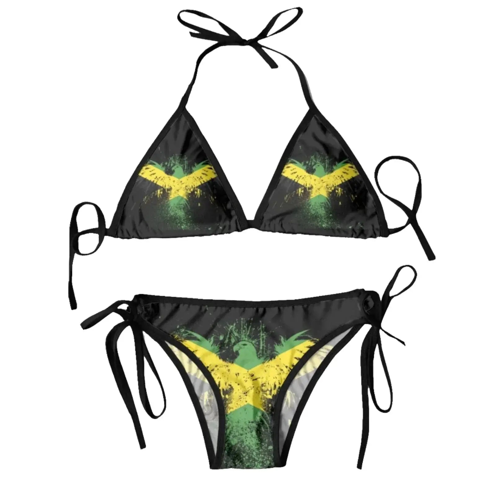 Premium Jamaican Flag Two-Piece Swimsuit