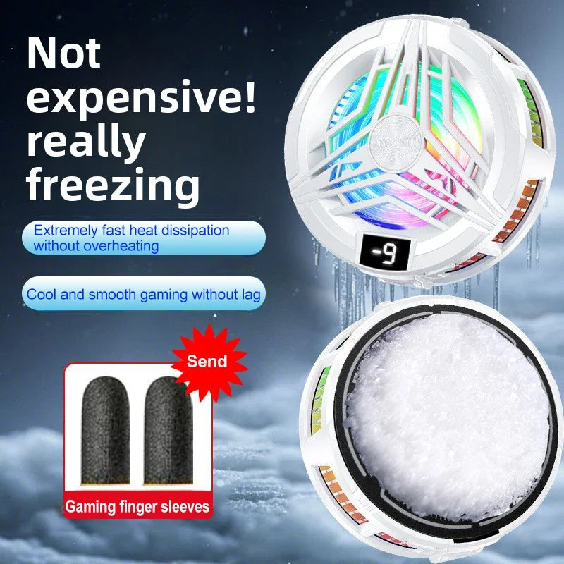 Phone Cooler Gaming Portable Fan Magnetic Mobile Cooler Cell Phone Cooler Radiator Phone Radiator Fan to Cool the Mobile