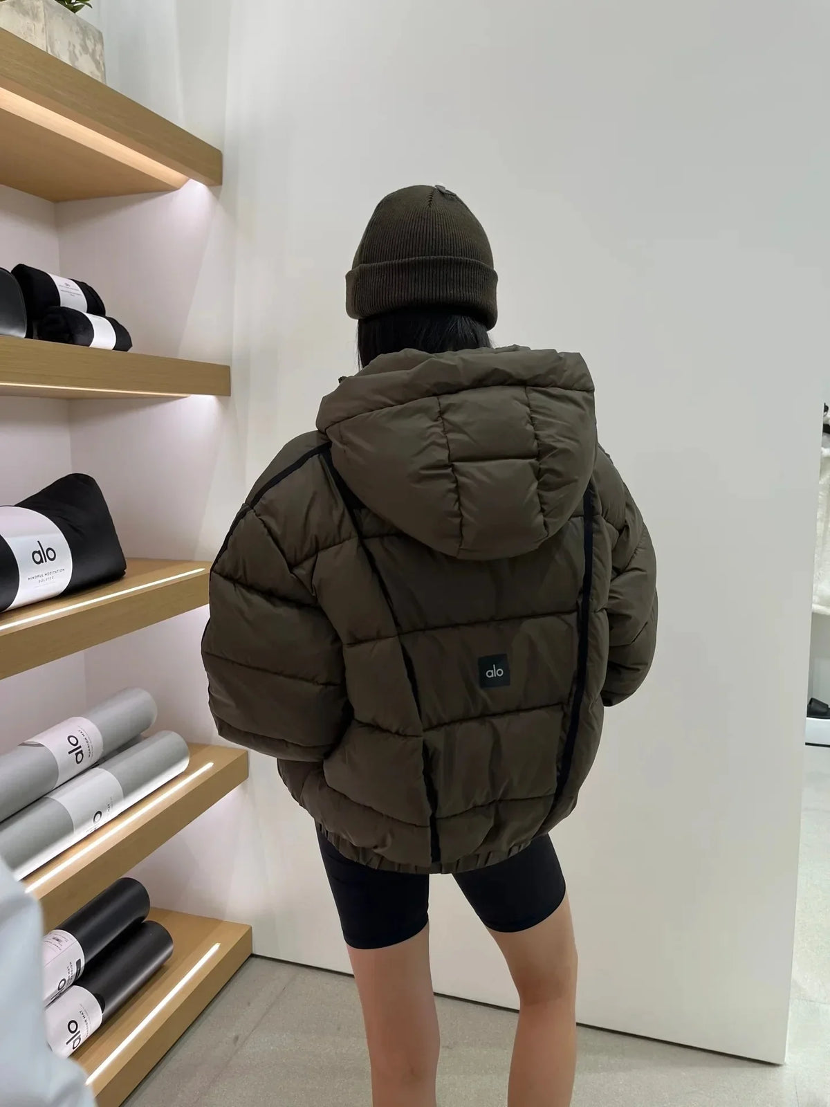 White Winter Jacket for Women – Hooded Thick Warm Padded Coat