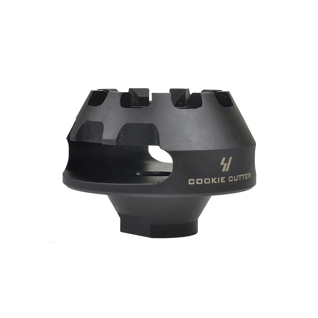 Cookie Cutter Muzzle Brake | Single Chamber Design to Eliminate Recoil Force | For AR/ AK pistols