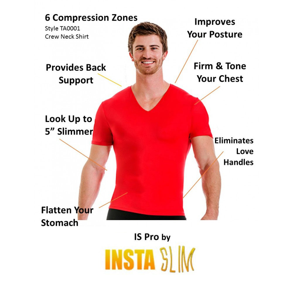 Insta Slim Big & Tall Compression V-Neck VA0001BT