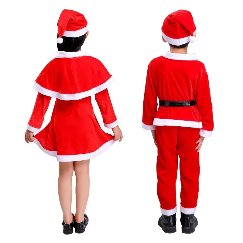 Kids Christmas Santa Role Play Suit – Winter Party Costume Set