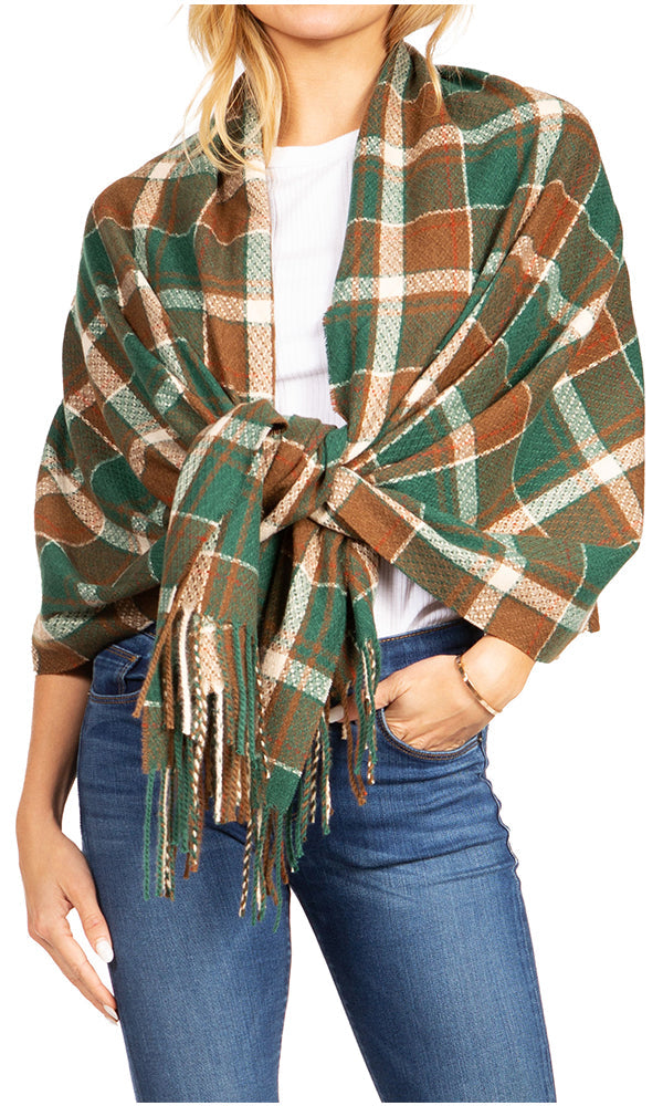 Sakkas Martinna Warm Super Soft Cashmere Feel Pashmina Shawl Wrap Scarf for Women - Weddings, Festivals, Travel & Daily Wear