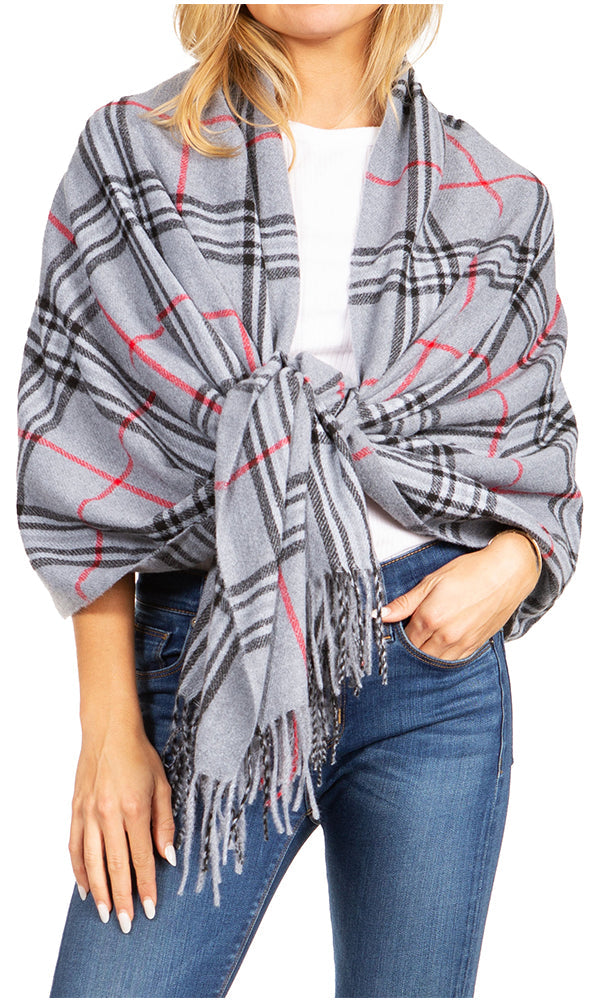 Sakkas Martinna Warm Super Soft Cashmere Feel Pashmina Shawl Wrap Scarf for Women - Weddings, Festivals, Travel & Daily Wear
