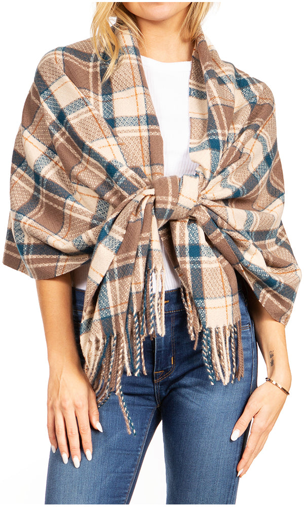 Sakkas Martinna Warm Super Soft Cashmere Feel Pashmina Shawl Wrap Scarf for Women - Weddings, Festivals, Travel & Daily Wear
