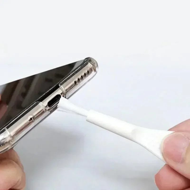 Mobile Phone Dust Plug Cleaner Kit Kits Mobile Phone Fine Dust Cleaning Brush for All Type C or iOS Port Cell Smartphone Headset