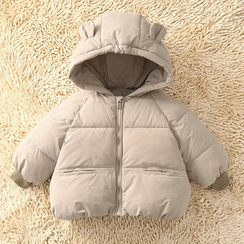 Kids Winter Down Jacket – Warm Hooded Parka for Boys & Girls