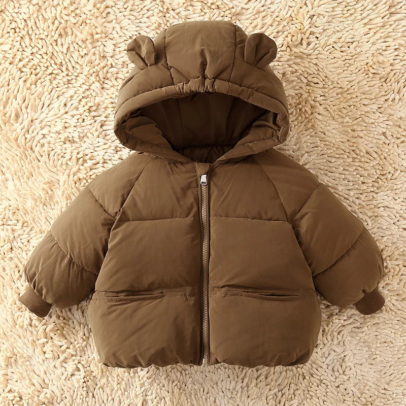 Kids Winter Down Jacket – Warm Hooded Parka for Boys & Girls