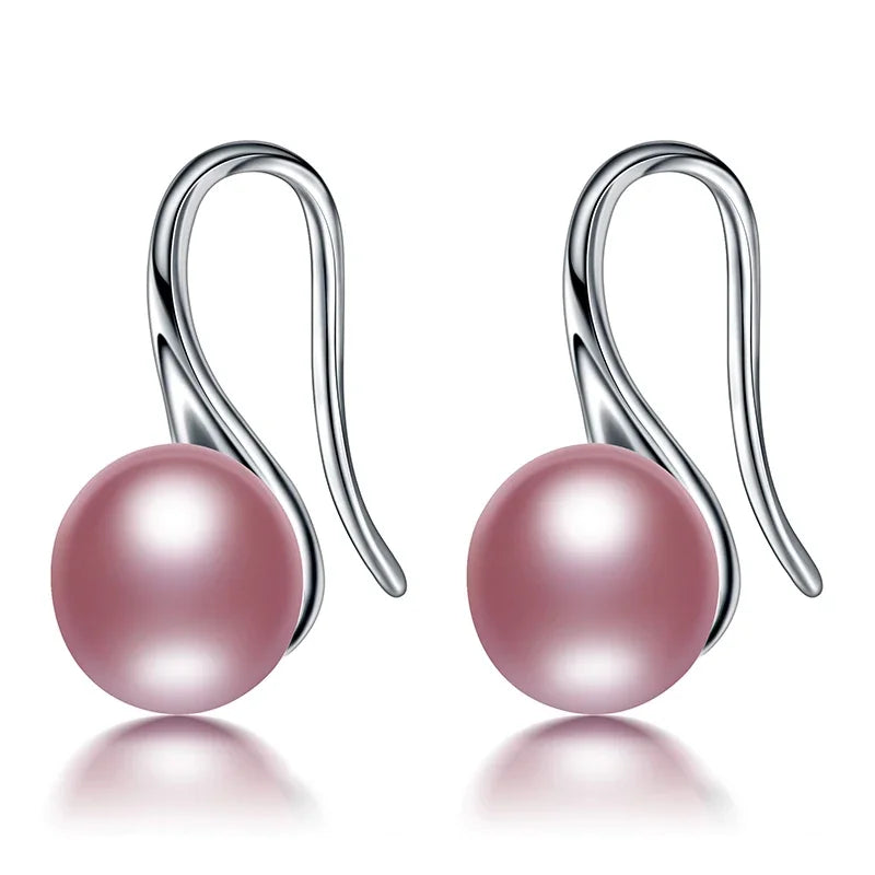 Dainashi Freshwater Pearl Earrings | 925 Sterling Silver Drop Earrings for Women