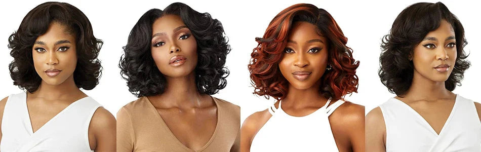 100% Human Hair | Highlight | Vietnamese | Bob | Bouncy | Loose | Curly | HD Lace Closure | Glueless Wigs | Human Hair | Ready To Wear
