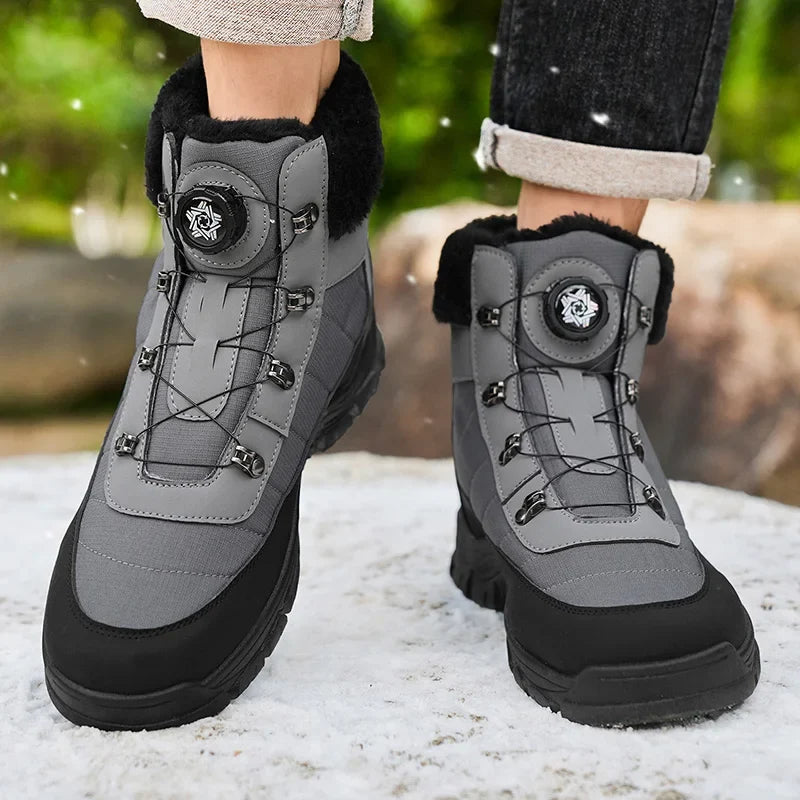 Mens Winter Snow Boots – Warm Durable Outdoor Shoes