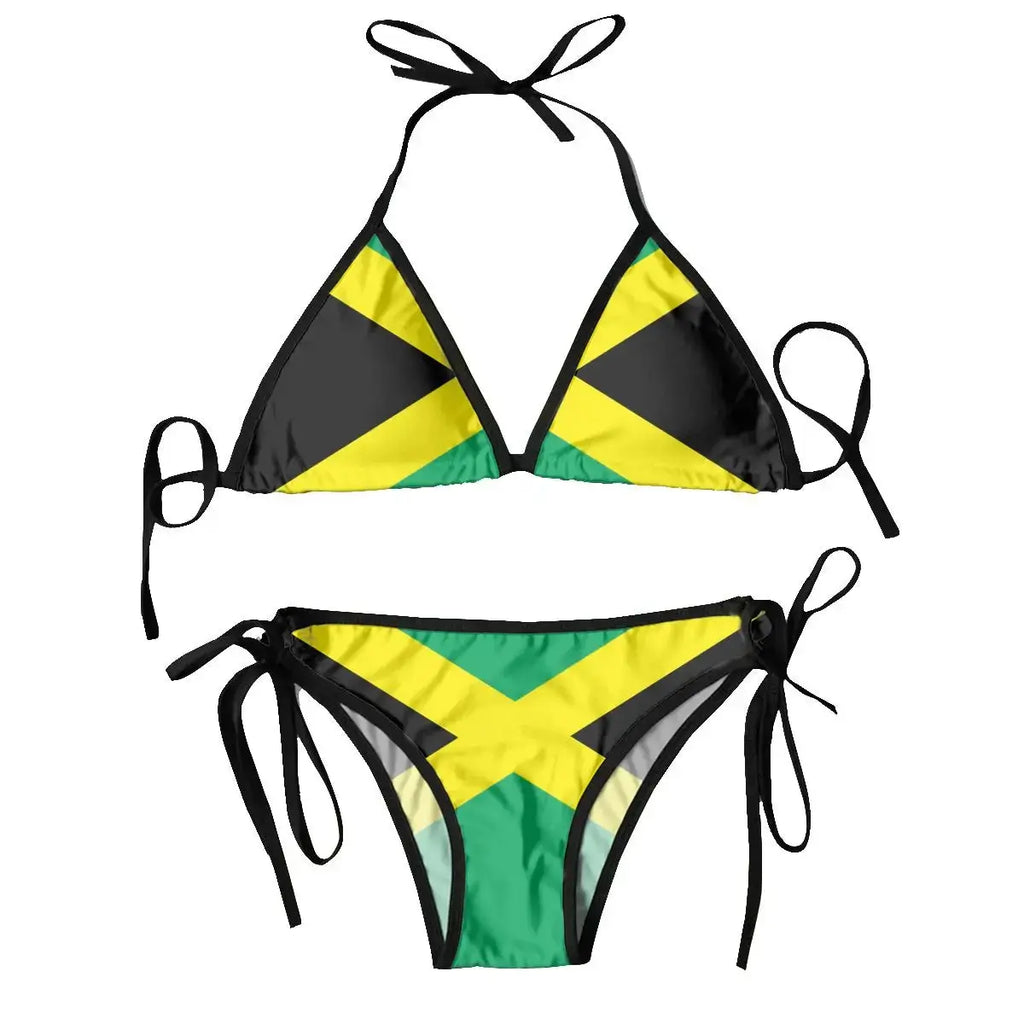 Premium Jamaican Flag Two-Piece Swimsuit