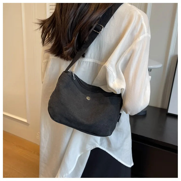 Canvas Phone Bag for Women | Vintage Handbags & Casual Shoulder Crossbody Bags (Unisex Messenger & Zipper Shopper Bolsas)