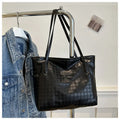 Retro Bag New Fashion Commuter Shoulder Bag | Large Capacity PU Leather Handbag (Casual Tote, Popular Gift, All Seasons)