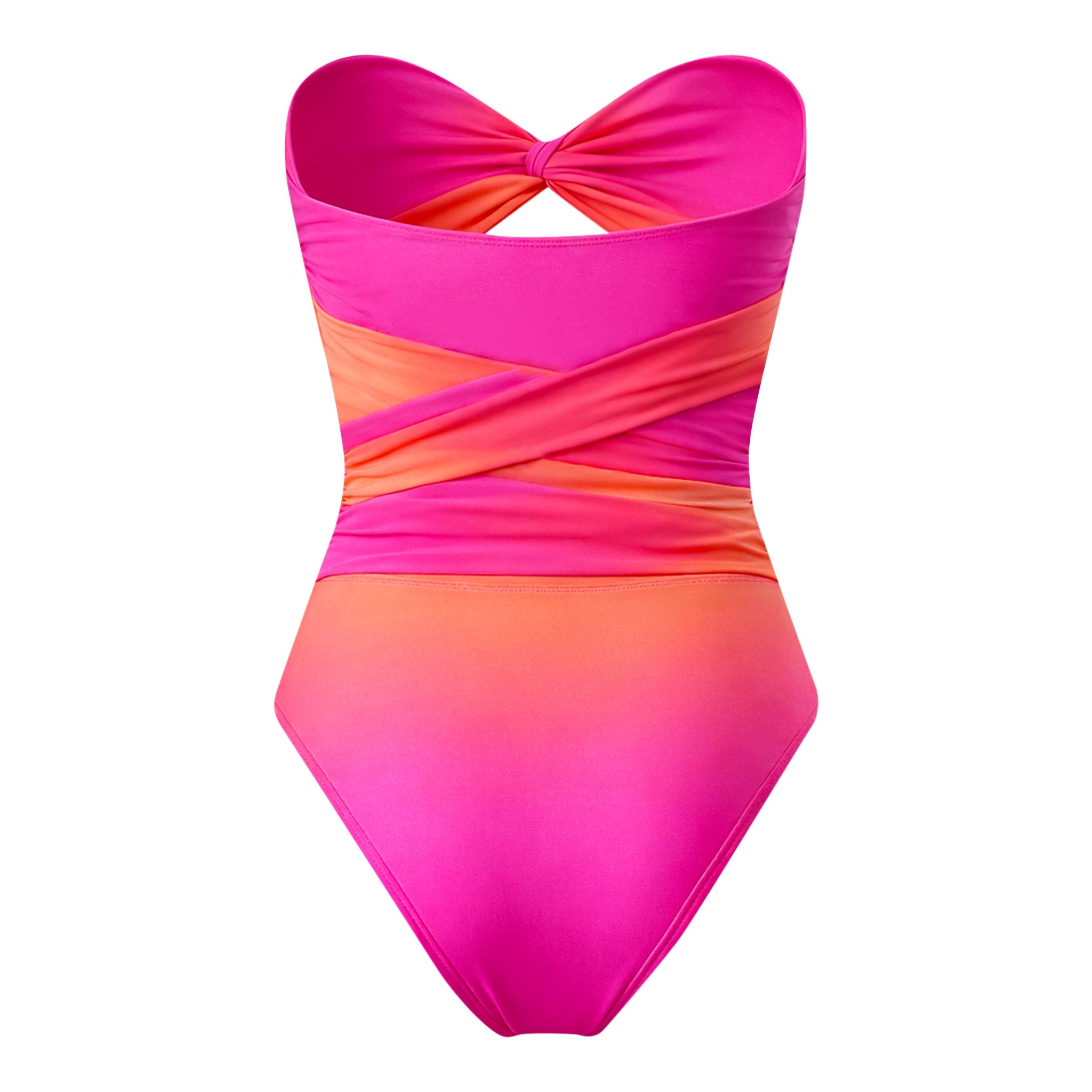 THE SOLEIL - OMBRE PINK ONE-PIECE SWIMSUIT