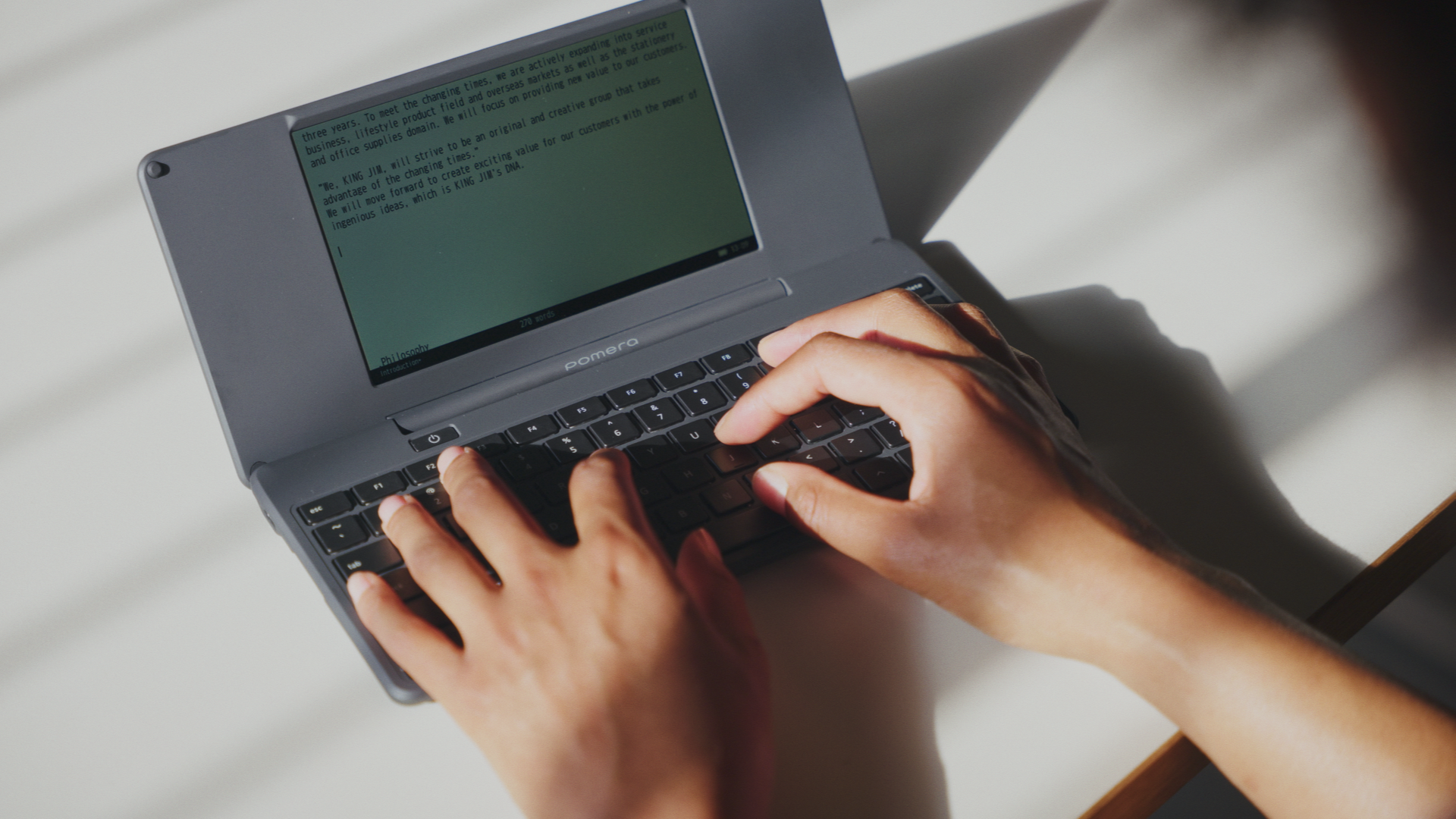 Full-Suite Typewriter For Focused Writing Includes Screen Protector Film