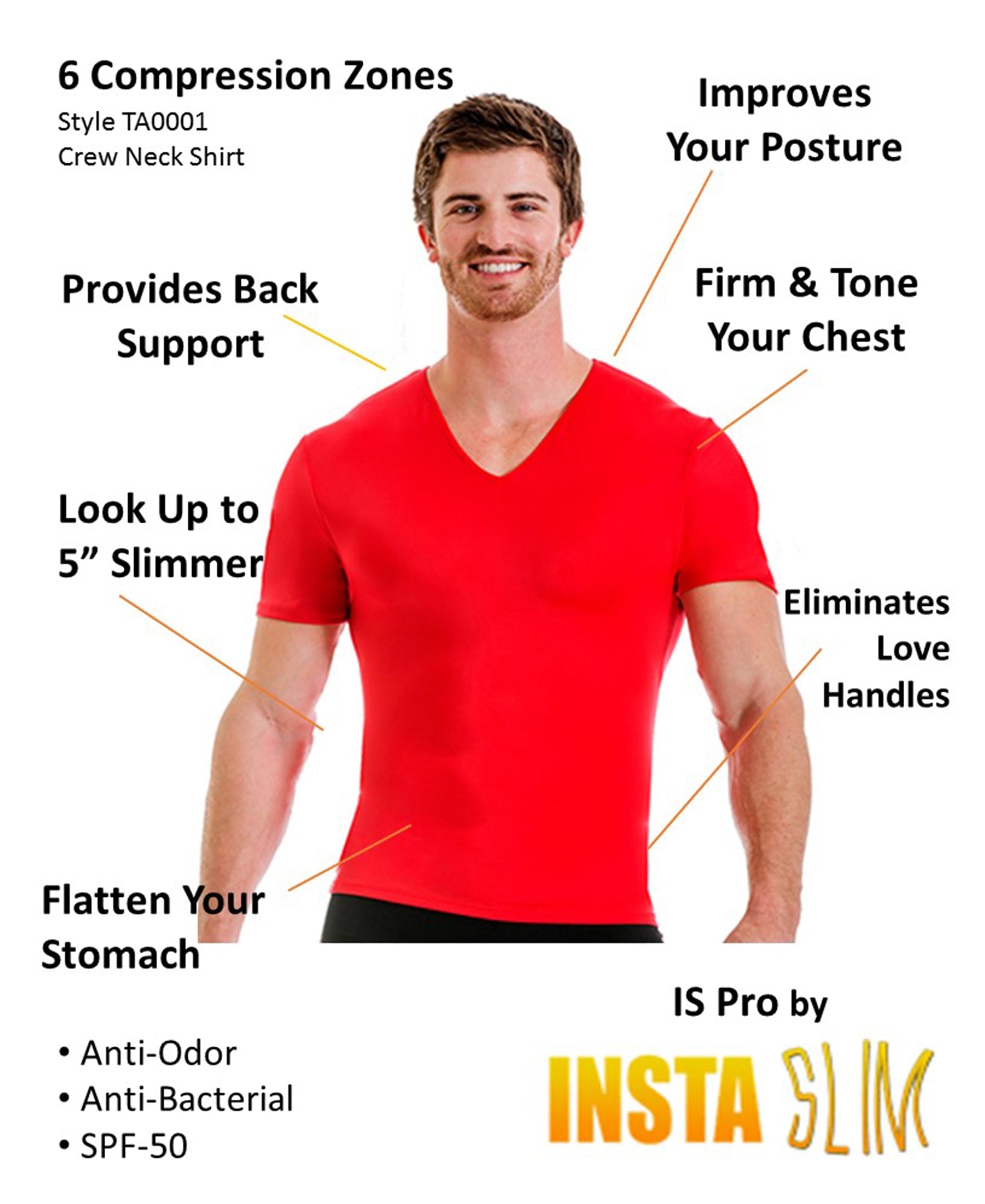 Insta Slim Activewear Compression Crew Neck TA0001