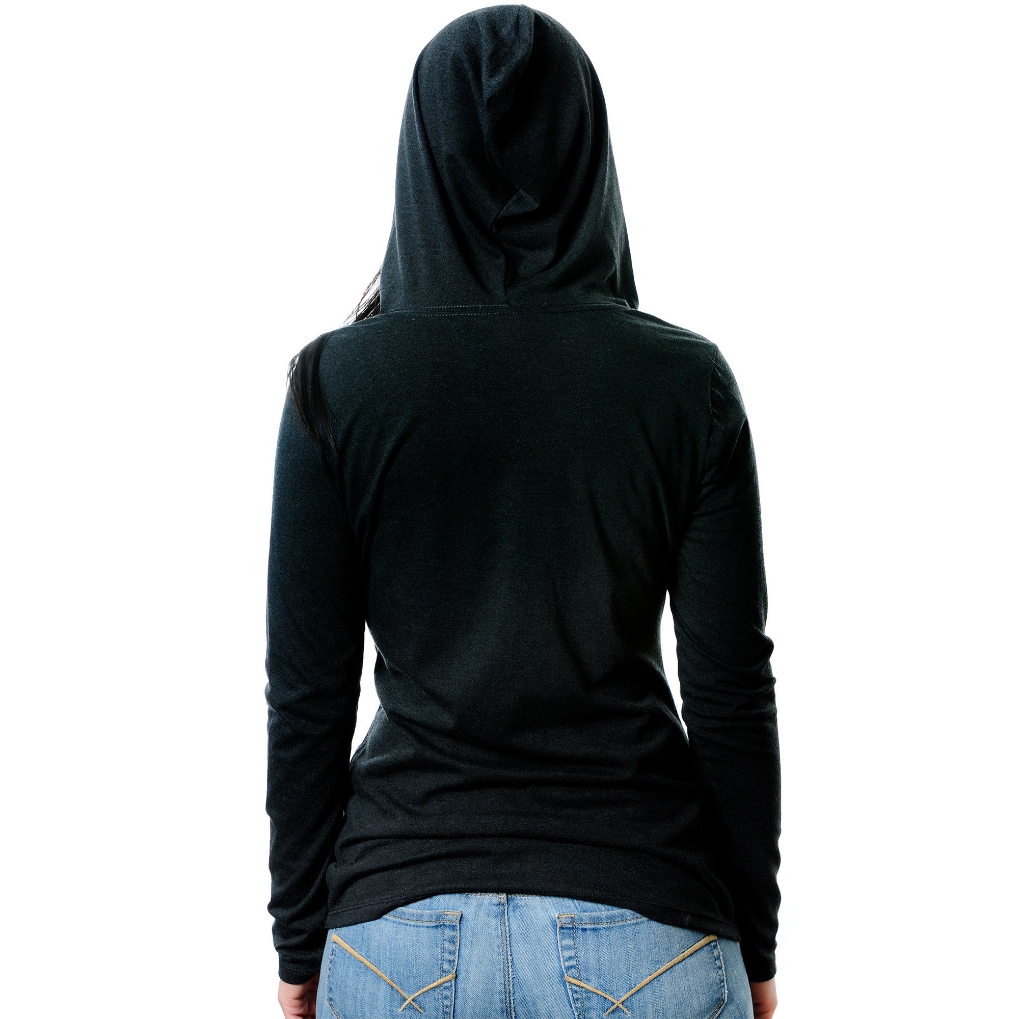 I Have Piercings You Can't See Black Tapered Long Sleeve Hoodie