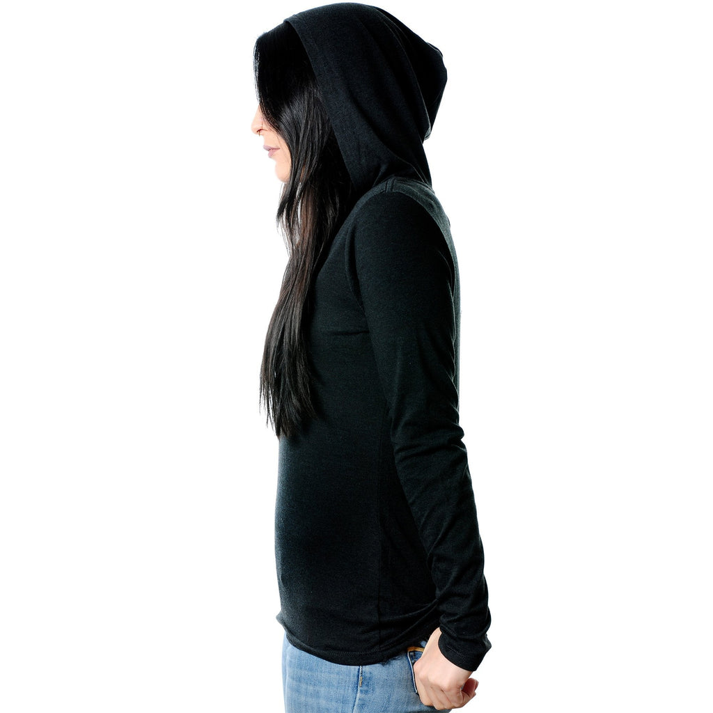 They're Called Plugs NotGs Black Tapered Long Sleeve Hoodie