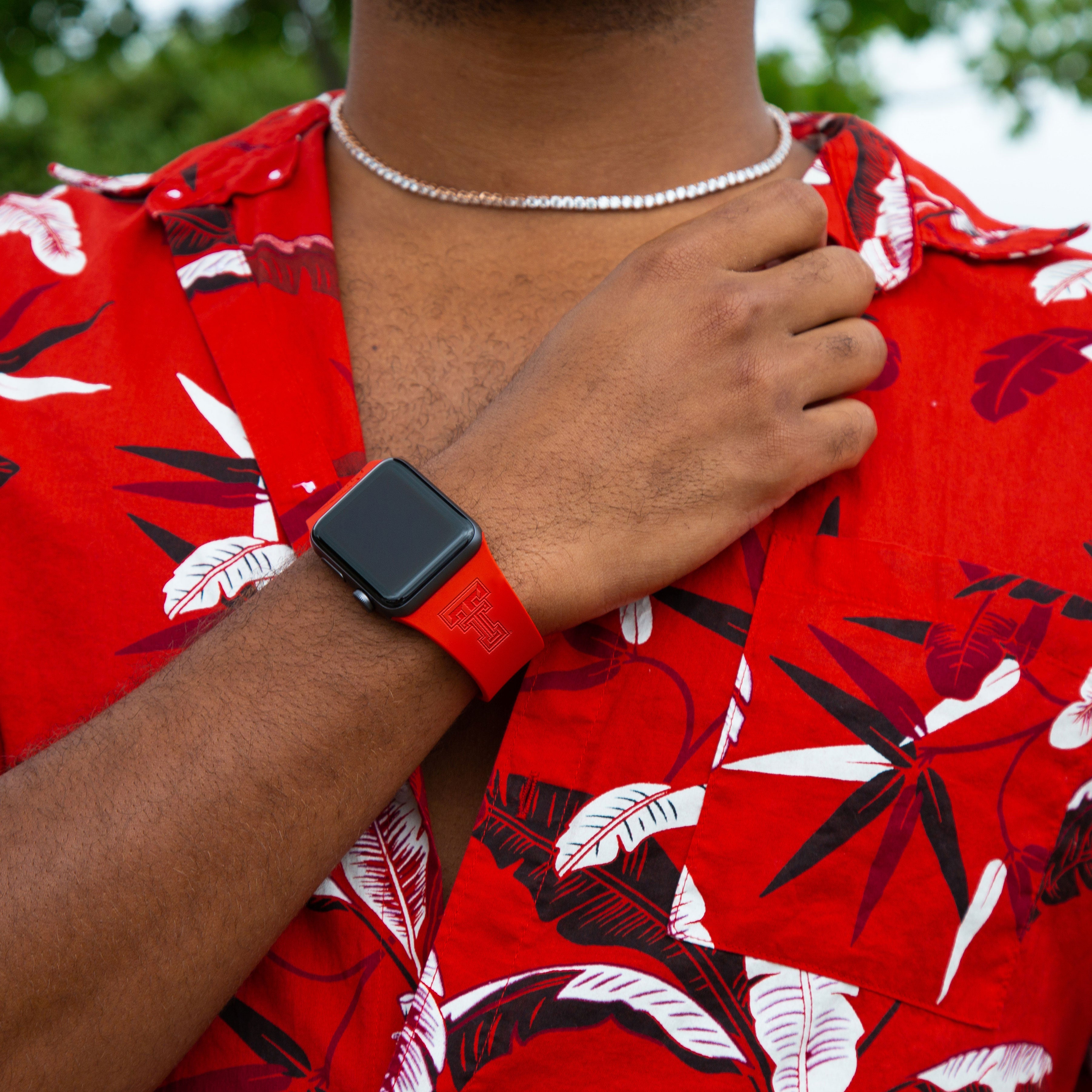 Texas Tech Red Raiders Engraved Apple Watch Band