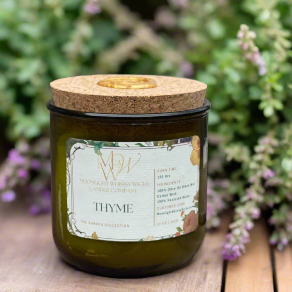 Thyme Candle | Luxury Olive Oil Wax Candle