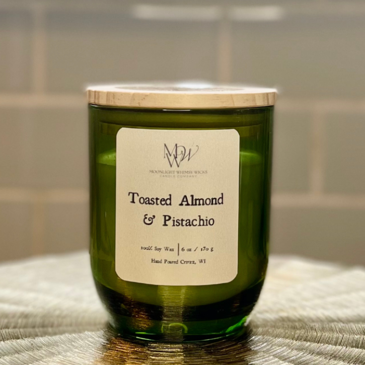 Toasted Almond Pistachio | Luxury Soy Candle or Wax Melt