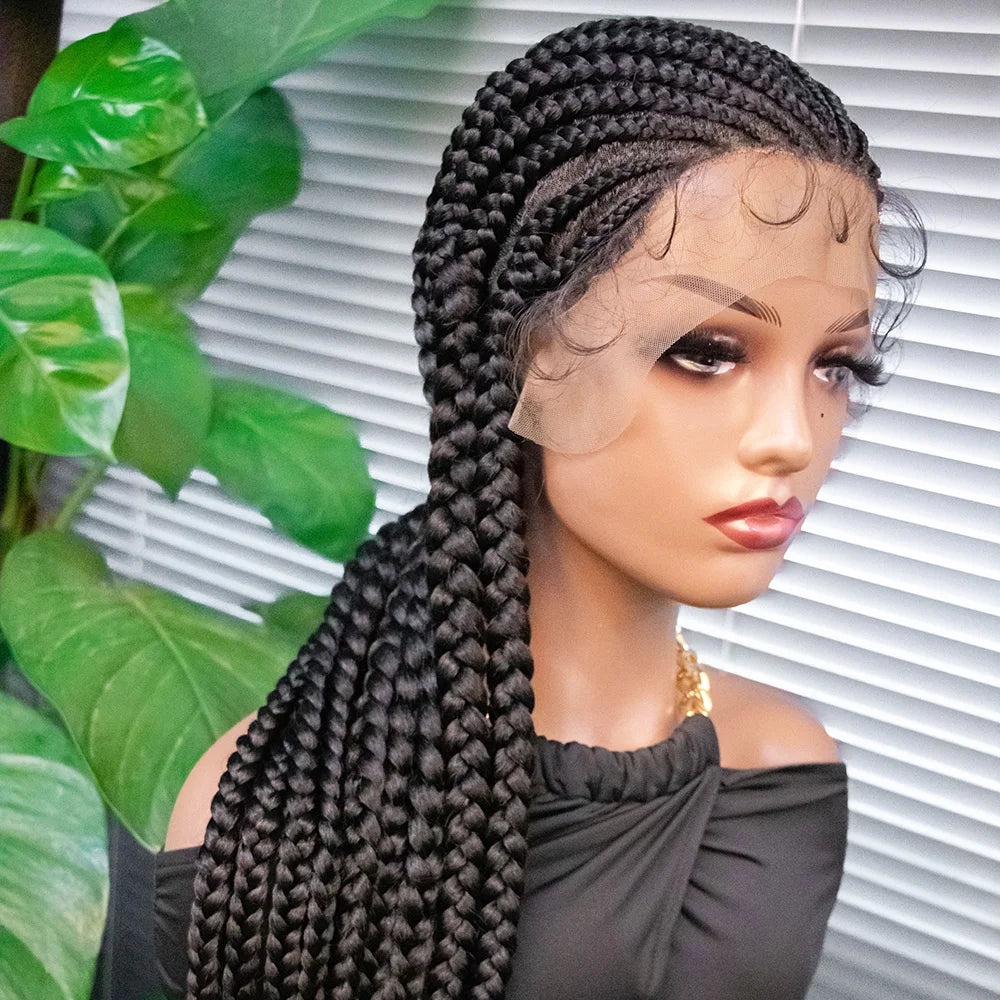 KIMA Cornrow Box Braids Wig with Baby Hair | Full Lace & Lace Front Options