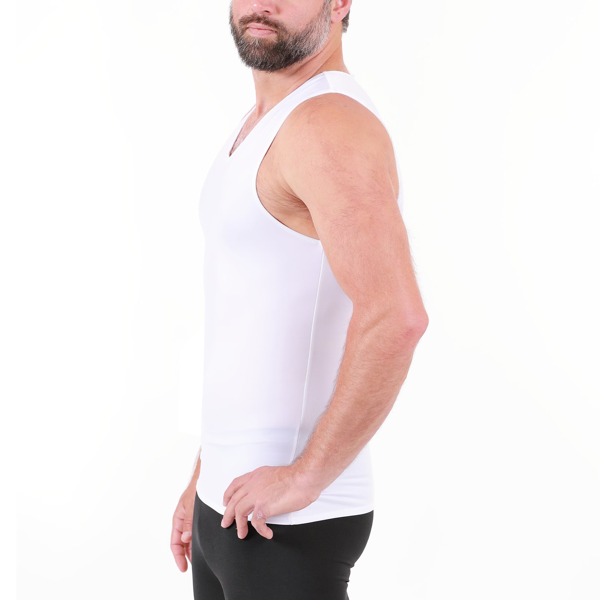 Insta Slim Big & Tall Compression V-Neck Tank VS00N1BT
