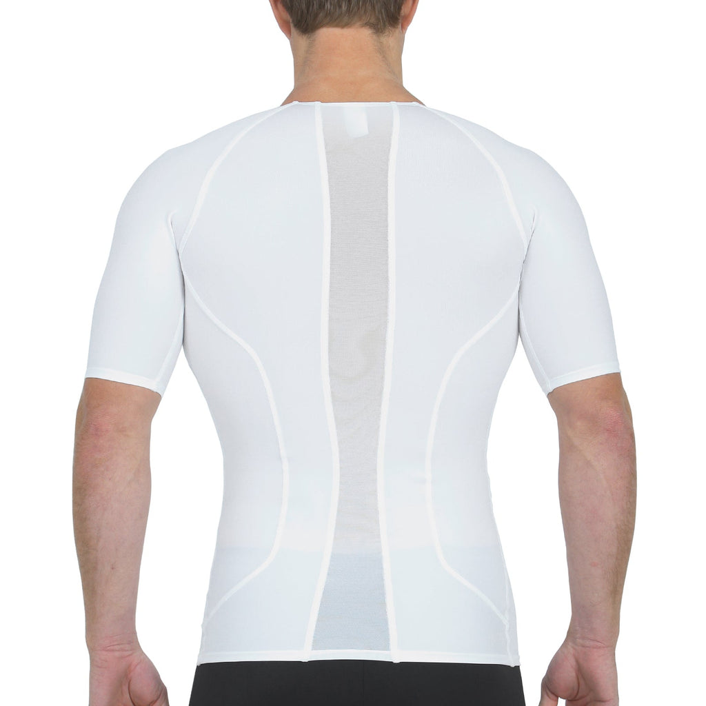 Insta Slim Compression Side & Back Power Mesh Panel V-Neck Shirt VS2307
