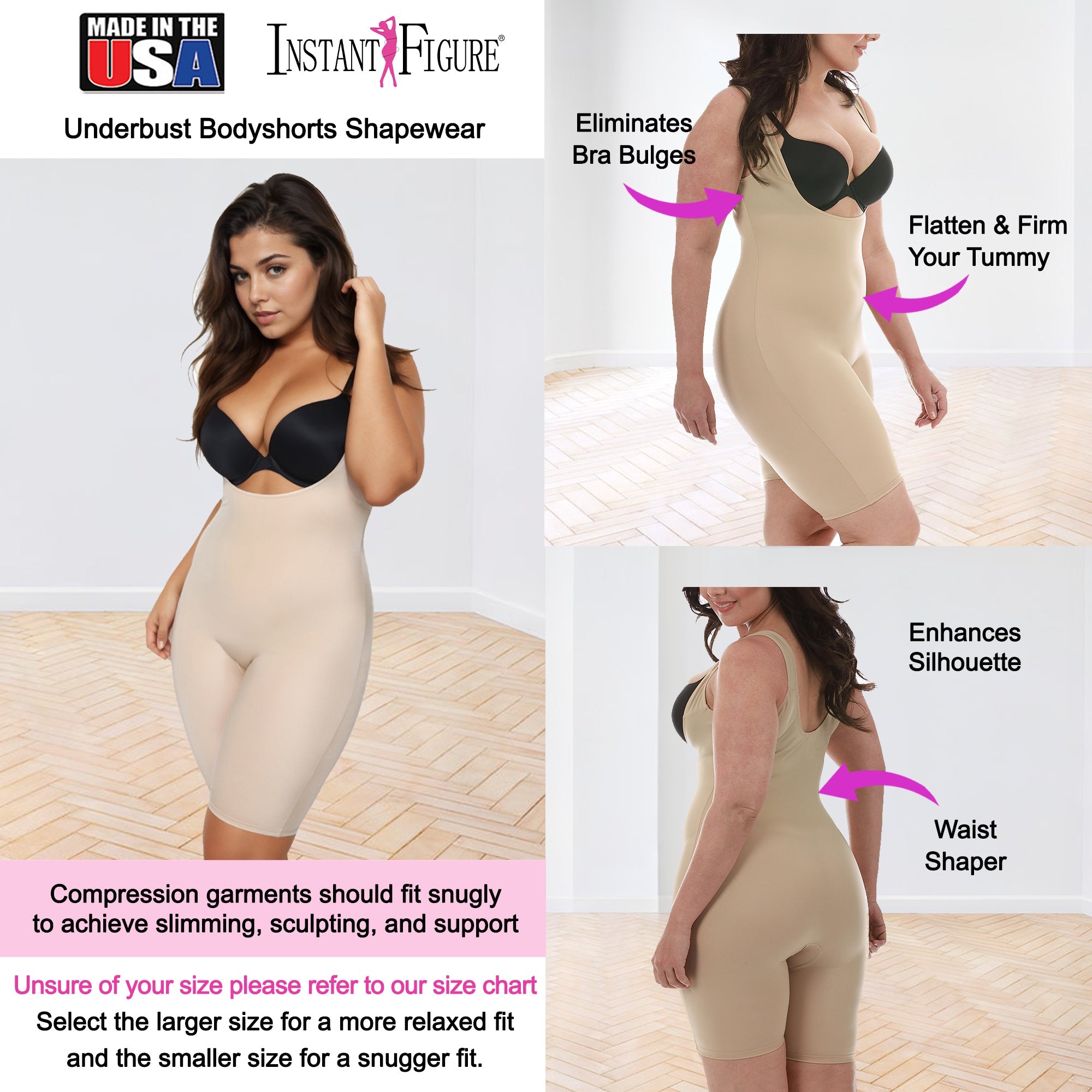 InstantFigure Underbust Bodyshorts Shapewear WB40161