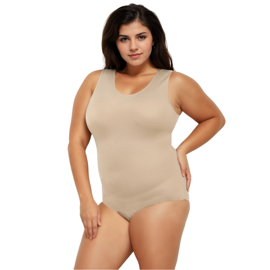 InstantFigure Tank Bodysuit Plus Size Shapewear WB4033C