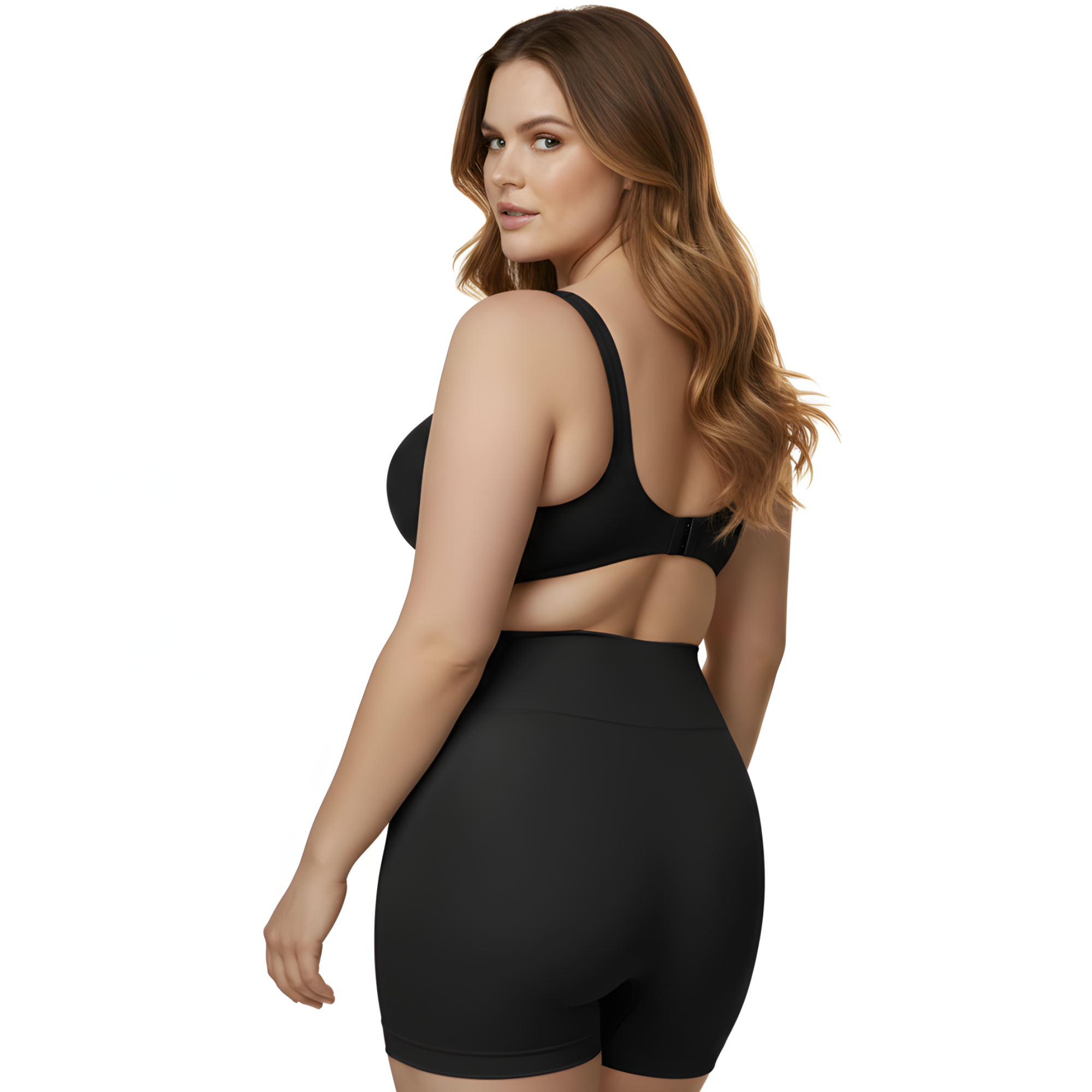 InstantFigure Plus Size Hi-Waist Boy Shorts WBSH010C