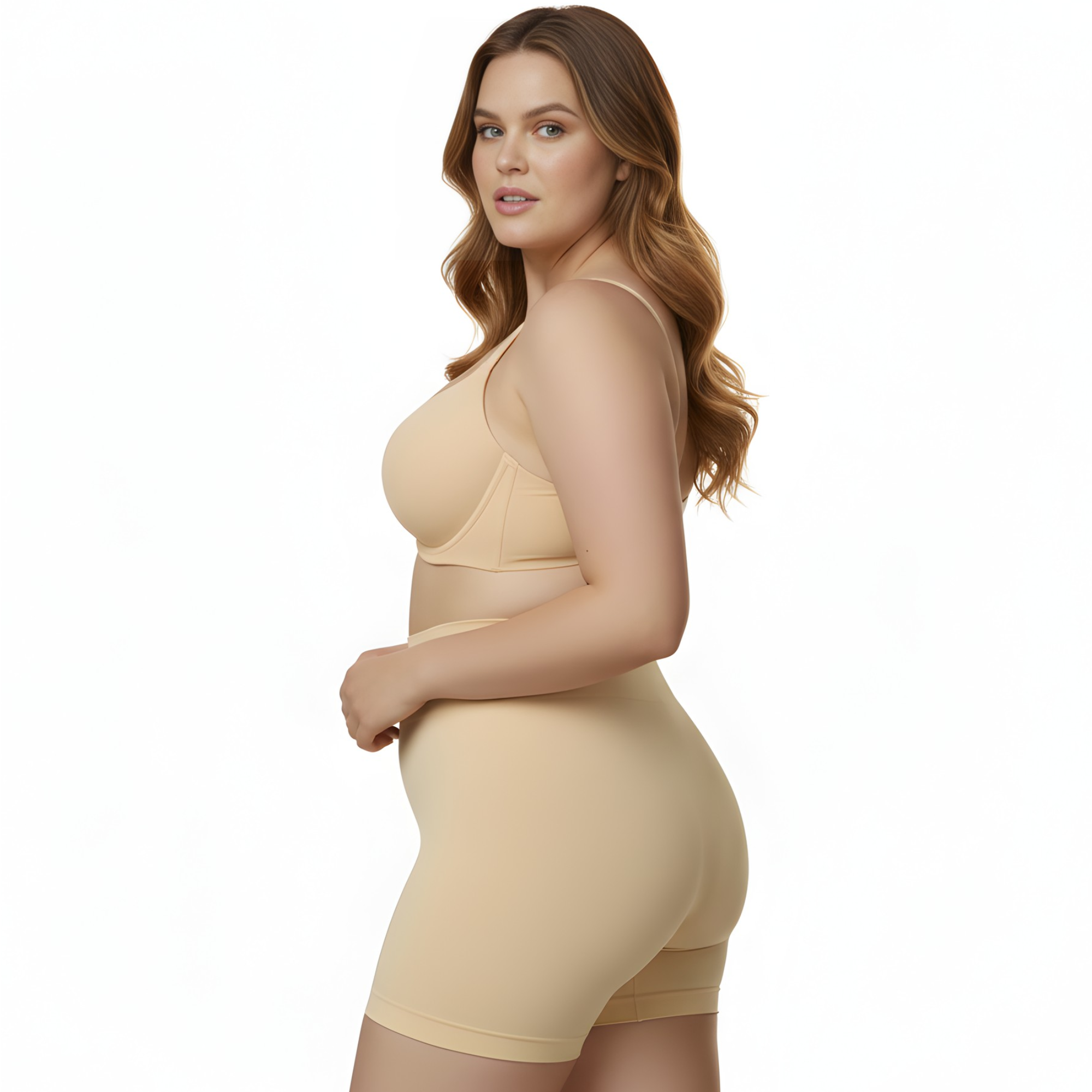 InstantFigure Hi-Waist Compression Boy Shorts WBSH010