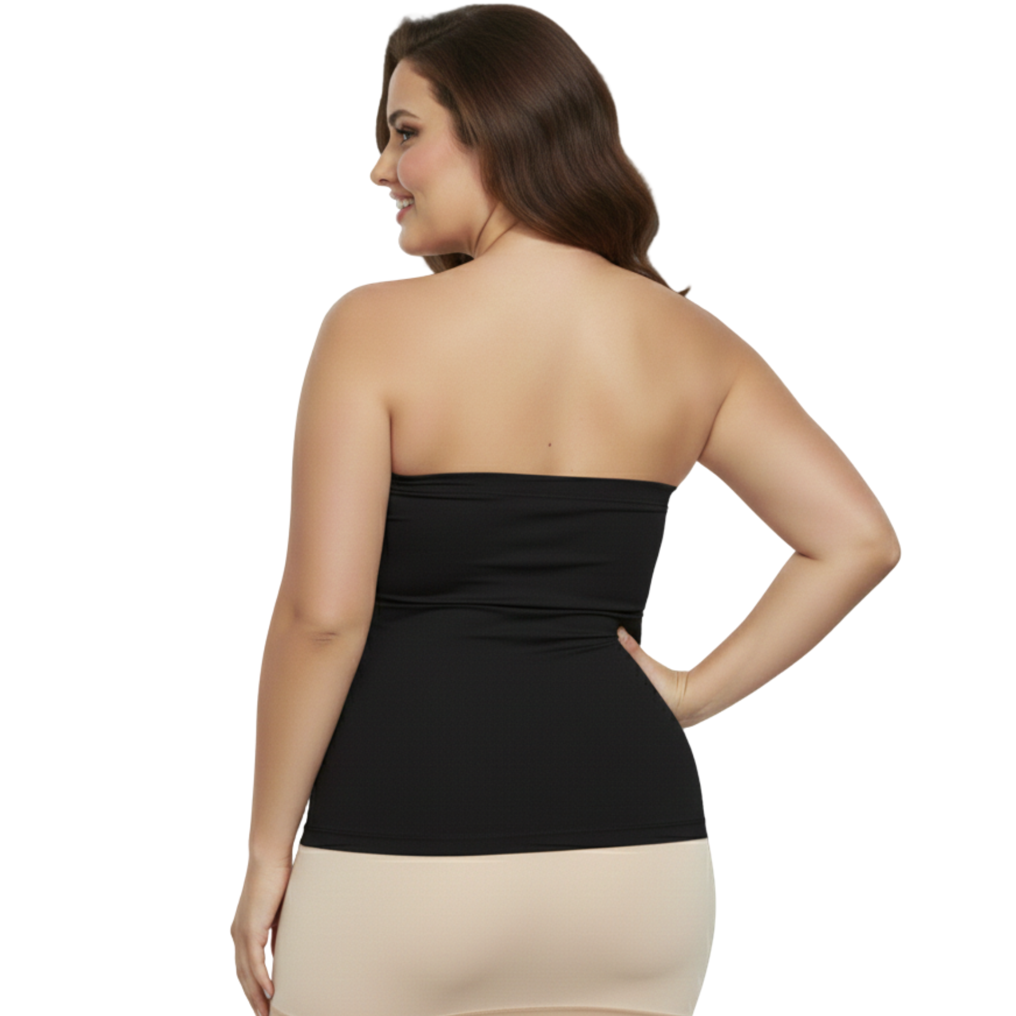 InstantFigure Plus Size Strapless Bandeau Top WBT035C
