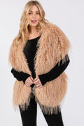 Faux Fur Pull Through Shawl See size chart under “more details”