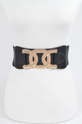 Metal Buckle Plus Size Elastic Belt