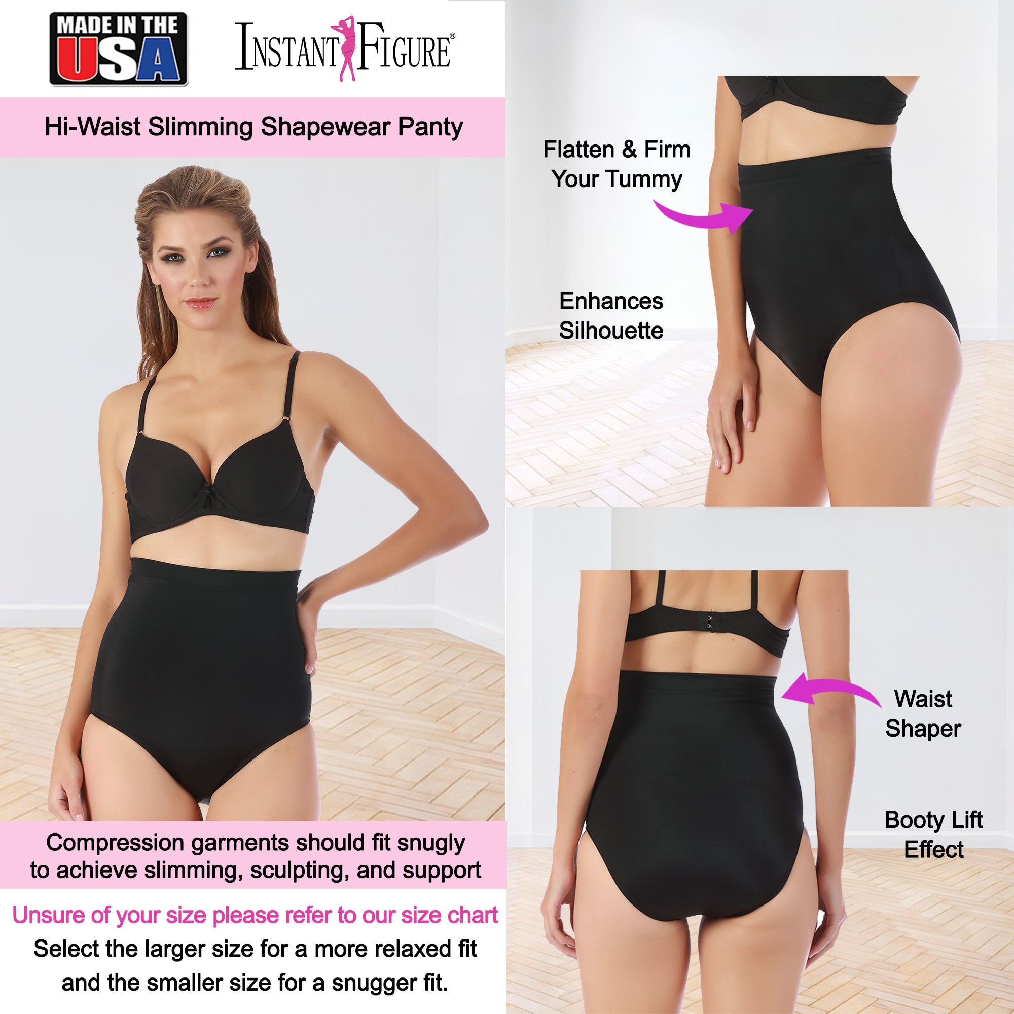 InstantFigure Shapewear Hi-waist Slimming Panty WPY019