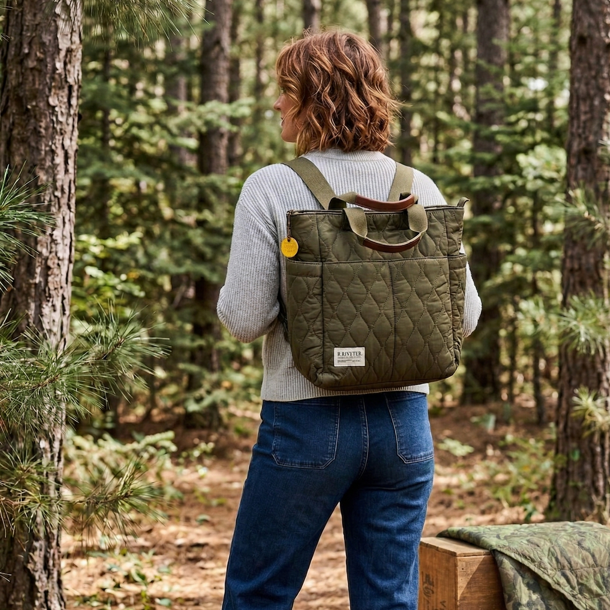 Willow Backpack | Fatigue Woobie Quilted