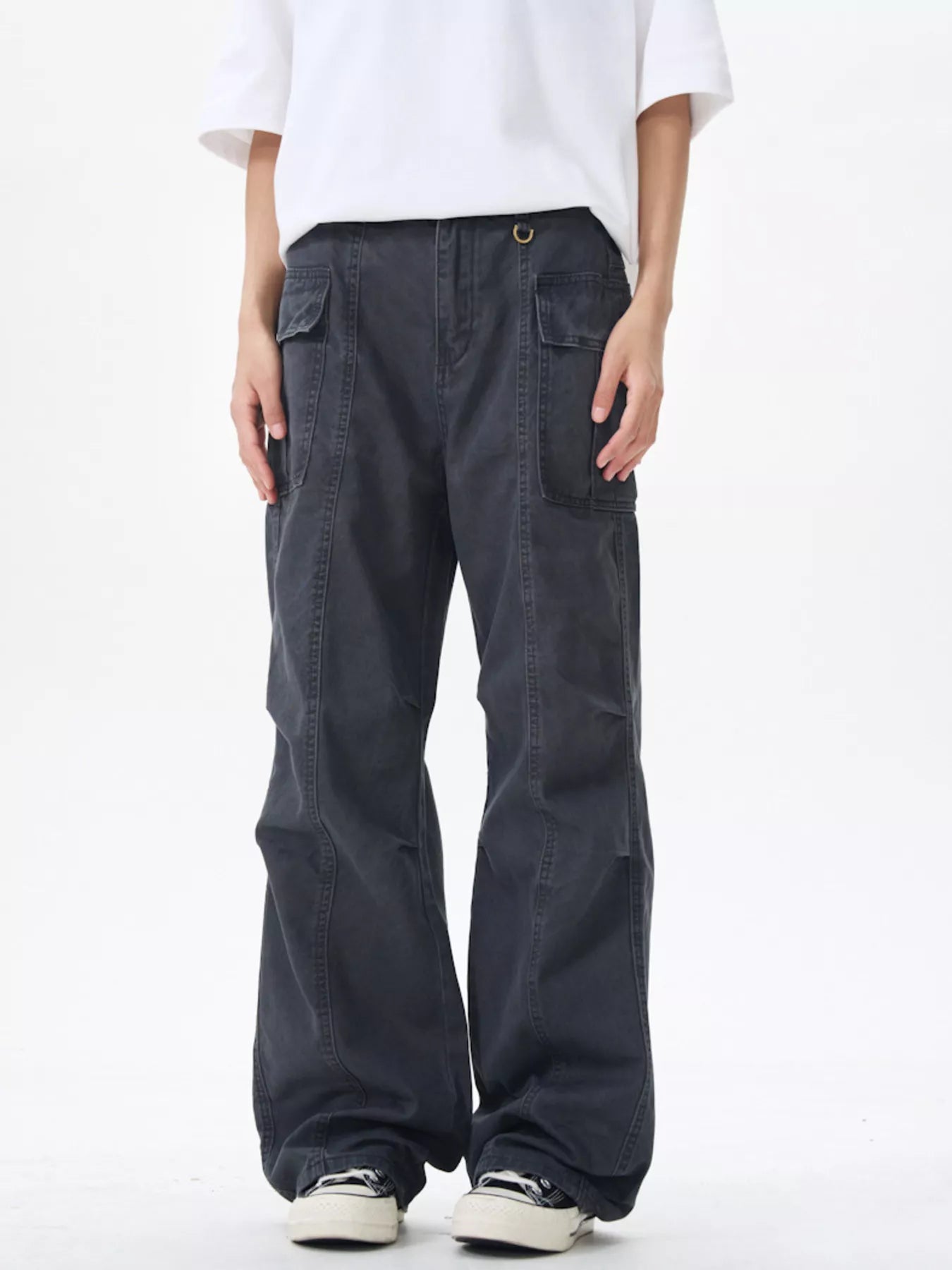Men's Wide Leg Cargo Pants