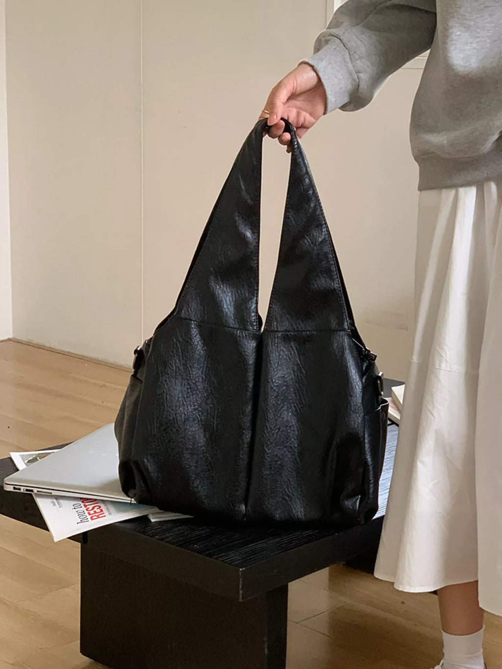 PU Leather Tote Bag