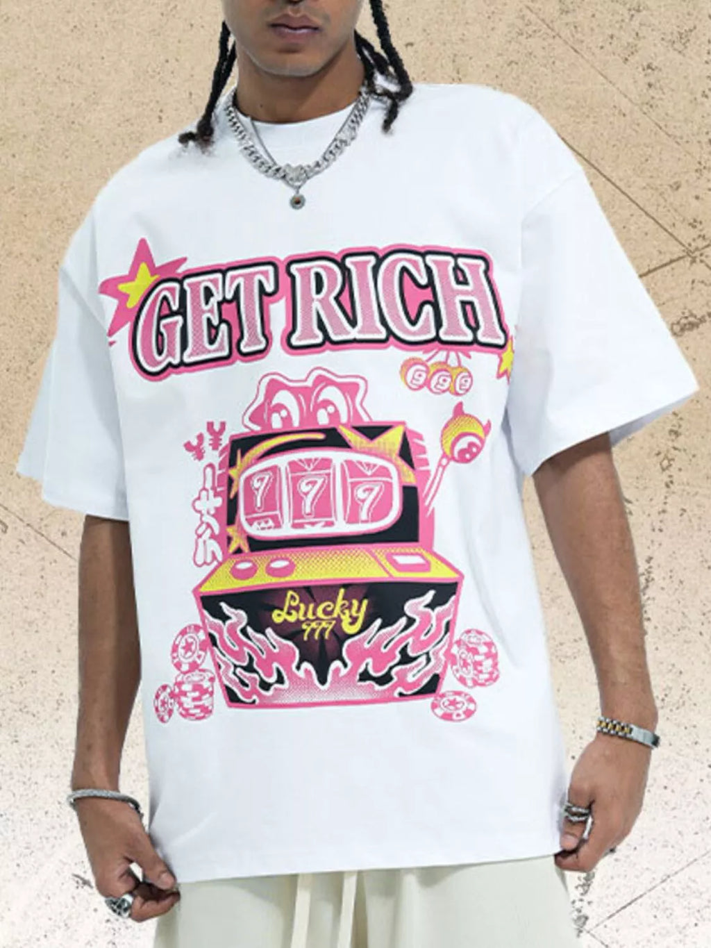 Men's Graphic Round Neck T-Shirt