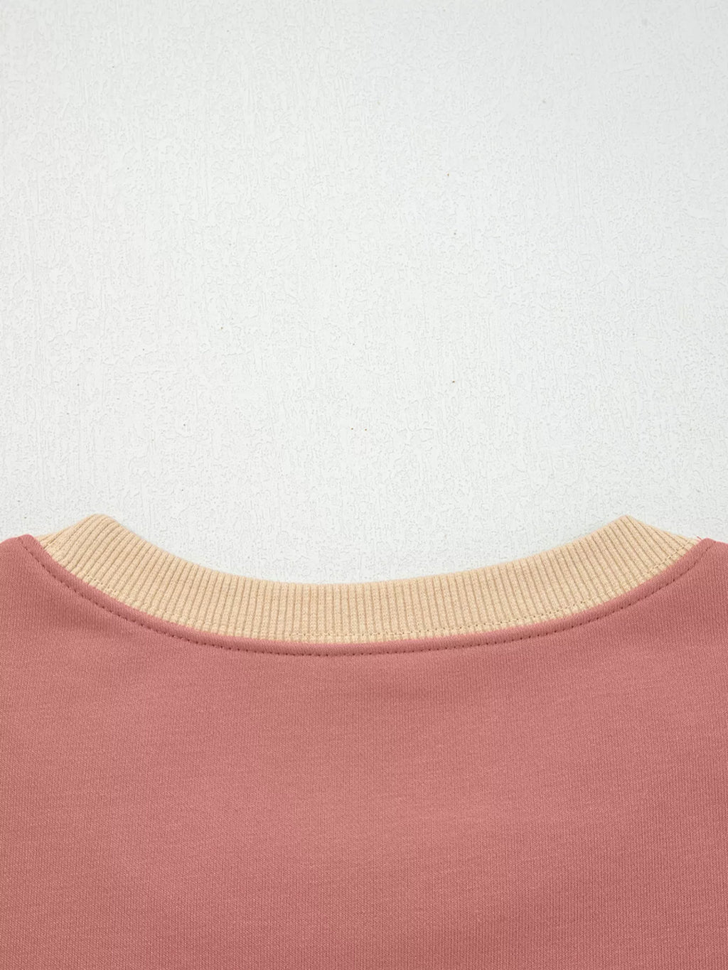 Contrast Star Patchwork Exposed Seam Uneven Hem Drop Shoulder Sweatshirt
