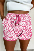 Leopard Drawstring Shorts – Comfortable and Stylish Fit See size chart under “more details”
