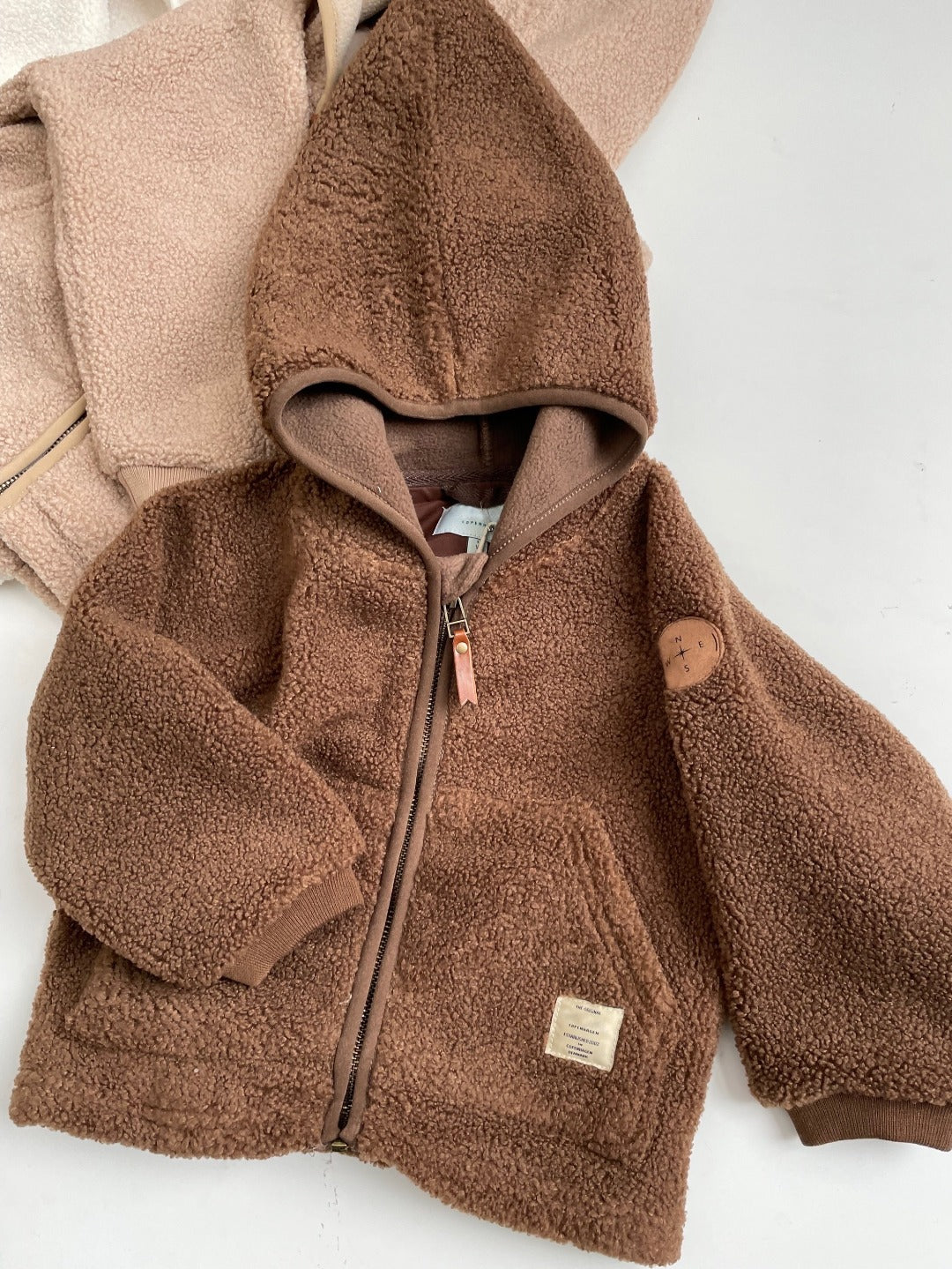 Nordic Style Kids Fleece Jacket - Autumn Winter Warm Zip Up Outerwear for Boys and Girls Soft Polar Fleece Coat